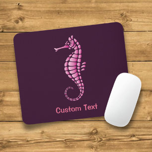 Tapis De Souris Rose hippocampe