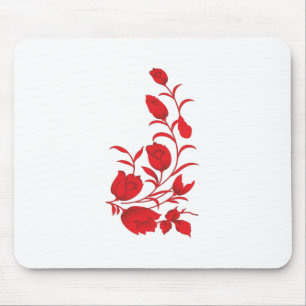 Tapis De Souris Rose Madder, design floral Thunderbird