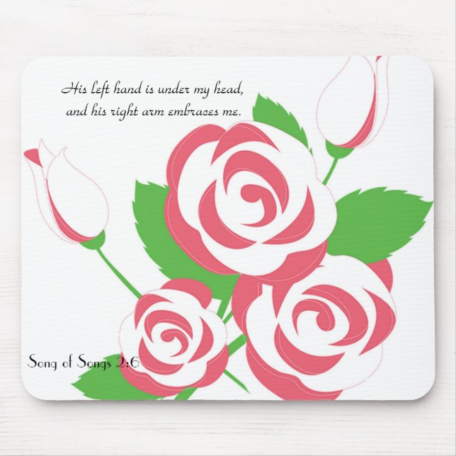 Tapis De Souris Rose mou féminin (Devant)