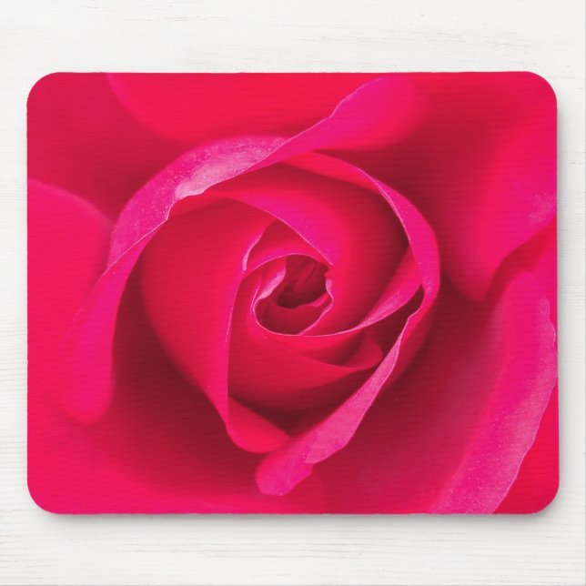 Tapis De Souris Rose rose rouge romantique v2 (Devant)