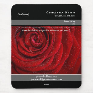 Tapis De Souris Rose rouge Mousepad promotionnelle. Thème - HAMbyW