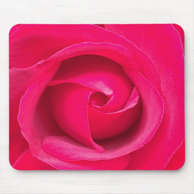 Tapis De Souris Rose rouge romantique (Devant)