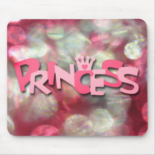 Tapis De Souris Rose Tendance Princesse Bokeh