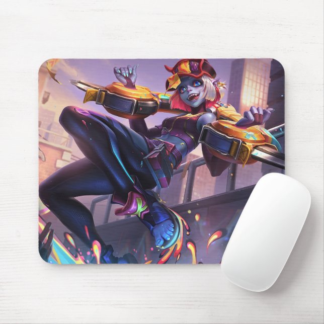 Tapis De Souris Rose Thorn Gaming Mousepad | Petit monstre Fury (Avec souris)