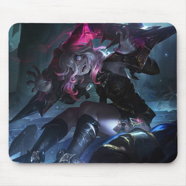 Tapis De Souris Rose Thorn Gaming Mousepad | Petit monstre Fury (Devant)