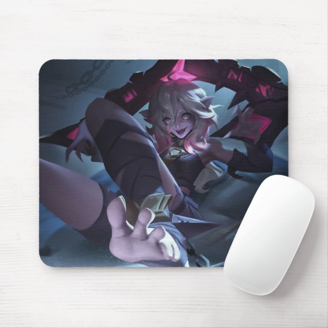 Tapis De Souris Rose Thorn Gaming Mousepad | Petit monstre Fury (Avec souris)