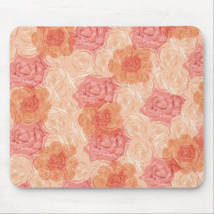 Tapis De Souris Rose vintage Peach pastel motif