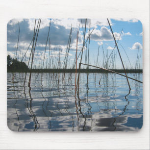 Tapis De Souris Roseaux et reflets sur le lac Rice