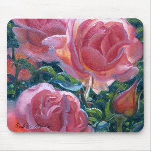 Tapis De Souris "Roses coralliens"