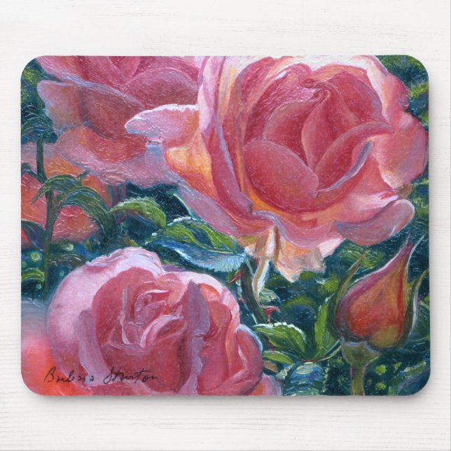 Tapis De Souris "Roses coralliens" (Devant)
