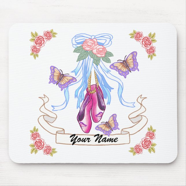 Tapis De Souris Roses de ballet (Devant)