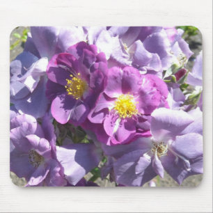 Tapis De Souris Roses Mauves