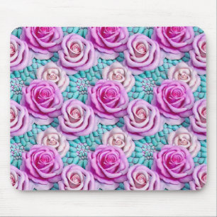 Tapis De Souris Roses roses 3D