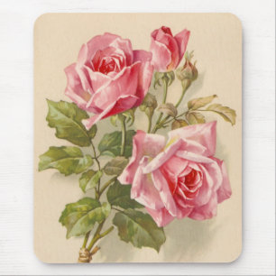 Tapis De Souris Roses roses vintages