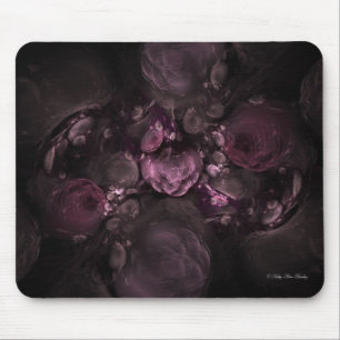Tapis De Souris Roses rouges floraux de fractale