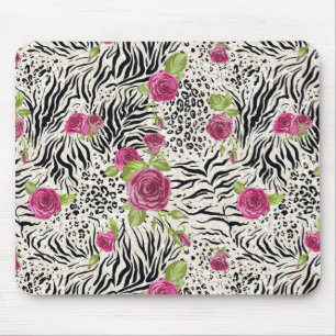Tapis De Souris Roses sur le motif animal