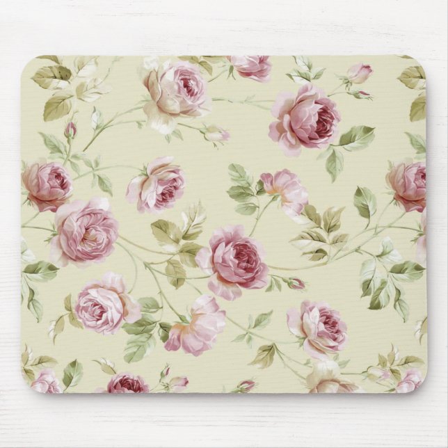 Tapis De Souris Roses vintages (Devant)