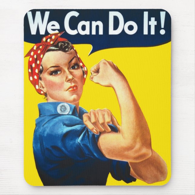 Tapis De Souris Rosie le Riveter (Poster Iconique) (Nous pouvons l (Devant)
