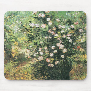 Tapis De Souris Rosier en fleurs par Vincent van Gogh