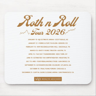 Tapis De Souris Roth n Roll World Concert Tour Mouse Pad