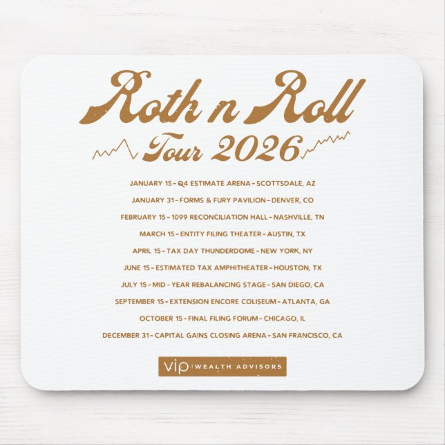 Tapis De Souris Roth n Roll World Concert Tour Mouse Pad (Devant)