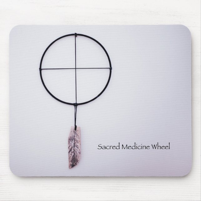 Tapis De Souris Roue de médecine sacrée (Devant)