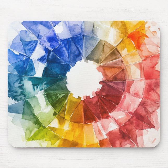 Tapis De Souris Roue de référence de couleur (Devant)