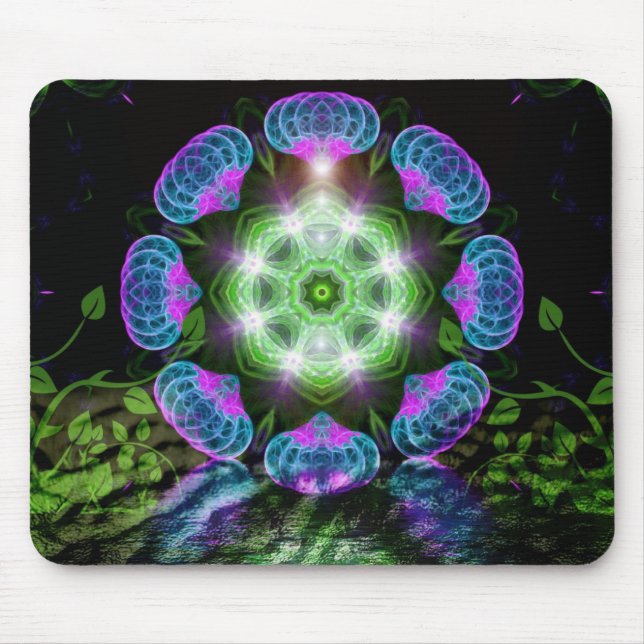 Tapis De Souris Roue fractale Ferris Mousepad (Devant)