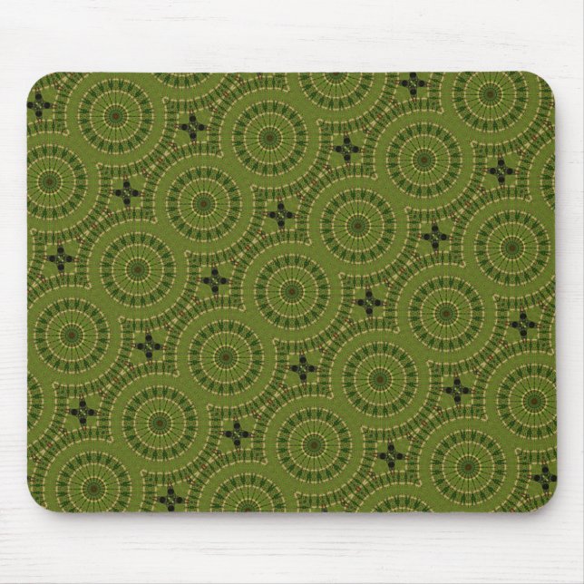 Tapis De Souris Roue verte Mandala / Grünes Rad Mandala (Devant)