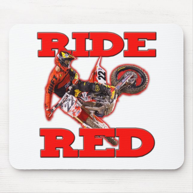 Tapis De Souris Rouge 13 de tour (Devant)