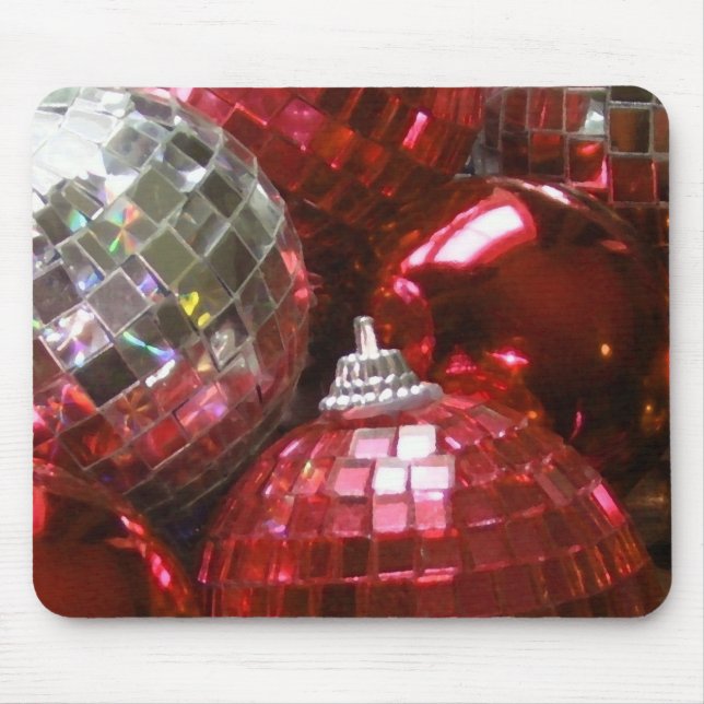 Tapis De Souris Rouge Baubles mousepad (Devant)