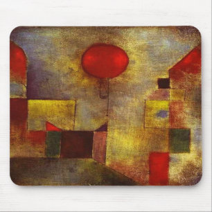 Tapis de souris rouge de ballon de Paul Klee