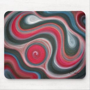 Tapis de souris rouge de nébuleuse