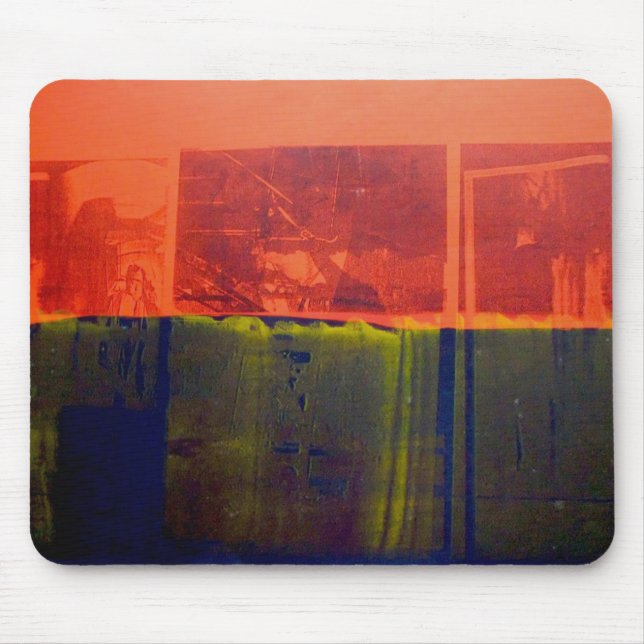 Tapis De Souris Rouge et bleu (Devant)