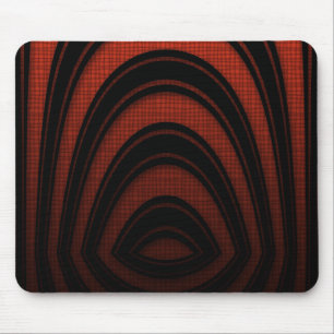 Tapis de souris Rouge Marron Noir Arche Abstrait