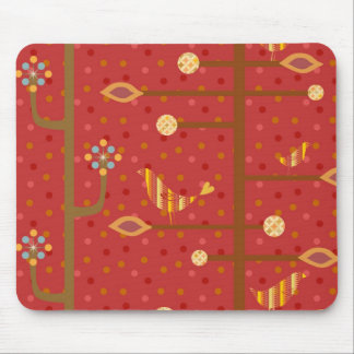 Tapis De Souris Rouge Mousepad de BirdsInLove Design4