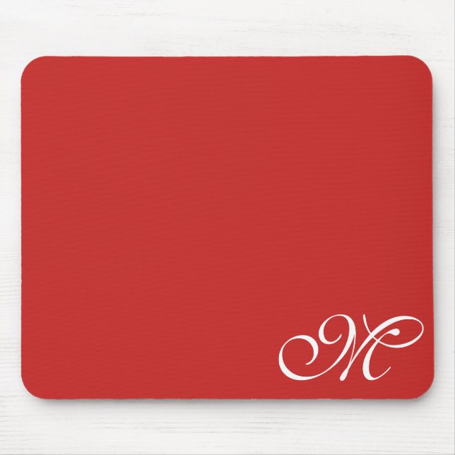 Tapis De Souris Rouge ou choisissez votre couleur (Devant)