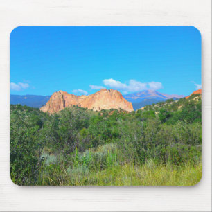 Tapis De Souris Rouleau Red Rock Green Hill Souris
