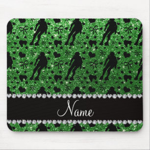 Tapis De Souris Rouleau vert nommé fait sur commande Derby de