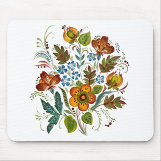 Tapis De Souris Roulette de fleurs de style ukrainien