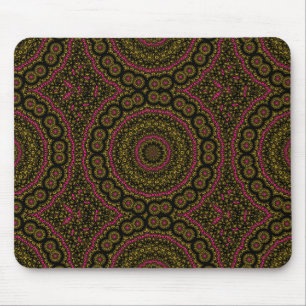 Tapis De Souris Roulette en or rose et noir Kaleidscope