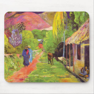 Tapis De Souris Route Paul Gauguin à Tahiti Art Vintage
