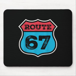 Tapis De Souris Route Vintage 67 Six Seven Mème 67e Anniversaire 8