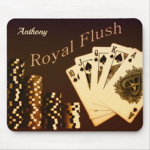Tapis De Souris Royal Flush Poker Texas Holdem Pad souris