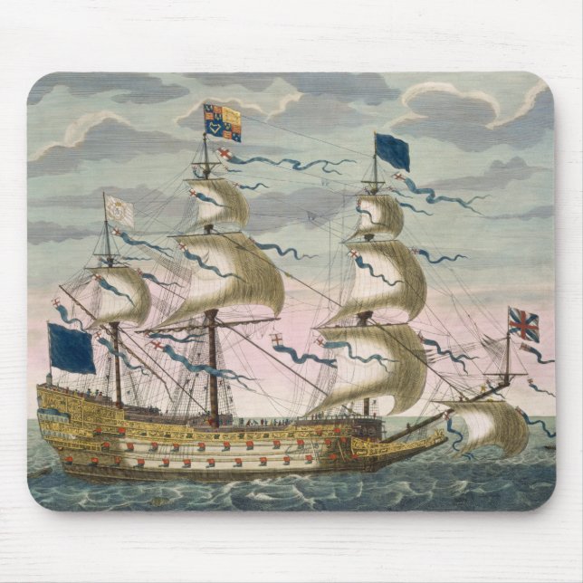 Tapis De Souris Royal (navire amiral) de la flotte anglaise, voler (Devant)