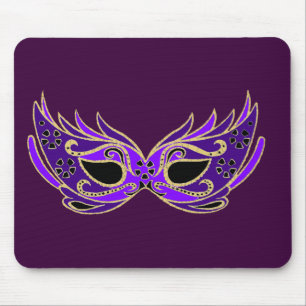 Tapis De Souris Royal purple masquerade mask