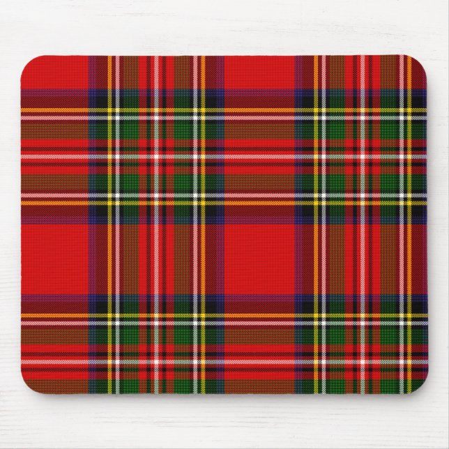 Tapis De Souris Royal Stewart Clan Tartan Plaid (Devant)