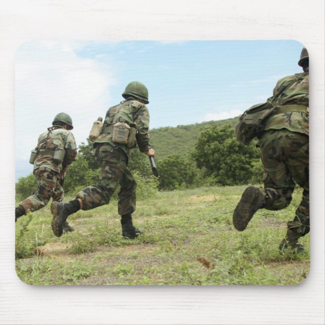 Tapis De Souris Royal Thai Marines se promènent pour sécuriser le  (Devant)