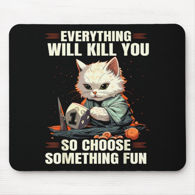 Tapis De Souris Rpg Gaming Role Playing D20 Tabletop Games Funny R (Devant)