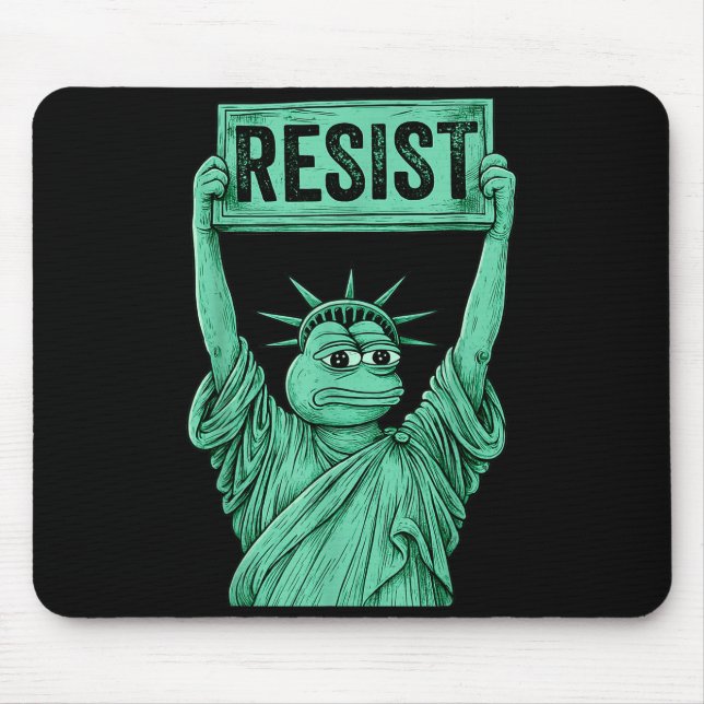 Tapis De Souris Rtland Frog Funny City Art - Rtland Frog Protest  (Devant)